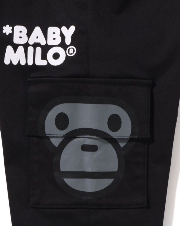 Pantalon Bape Milo Side Pocket Face Enfant Noir | VMUGS5413