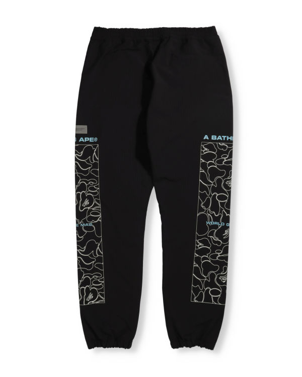 Pantalon Bape Rip Stop Piste Homme Noir | ZNOTM6872