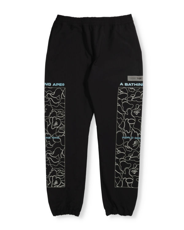 Pantalon Bape Rip Stop Piste Homme Noir | ZNOTM6872