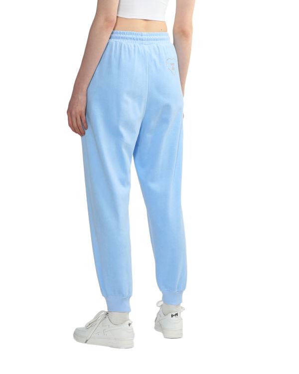 Pantalon Bape Towelling track Femme Bleu | APOTZ3241