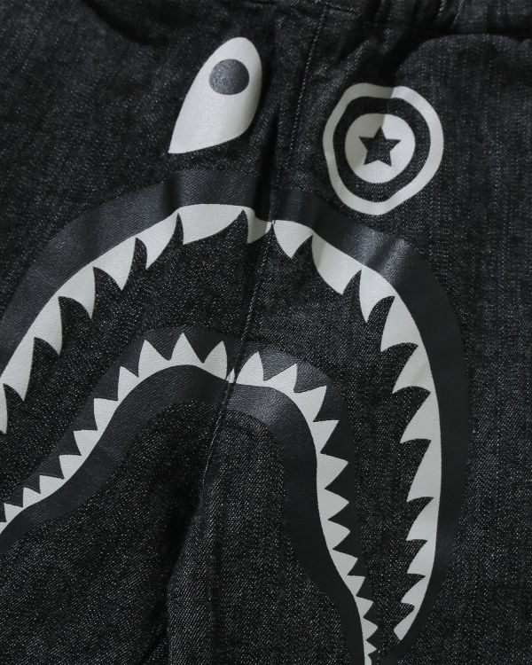 Pantalon Jogging Bape Shark Denim Enfant Noir | GAYQF0216