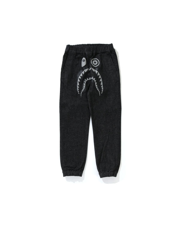 Pantalon Jogging Bape Shark Denim Enfant Noir | GAYQF0216