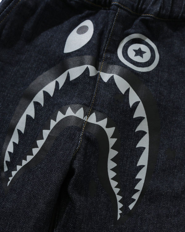 Pantalon Jogging Bape Shark Denim Enfant Bleu | MPJYF7318