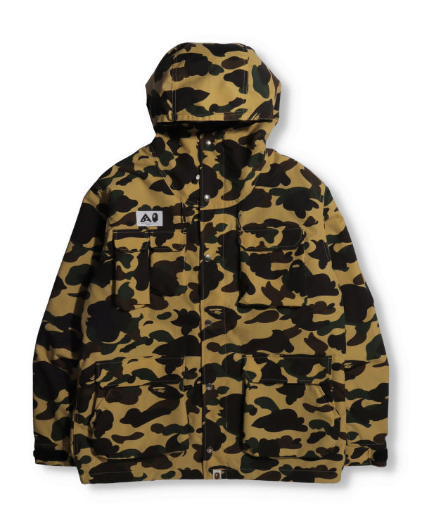 Parka Bape 1st Camo Mountain Homme Jaune | IVLPY1523