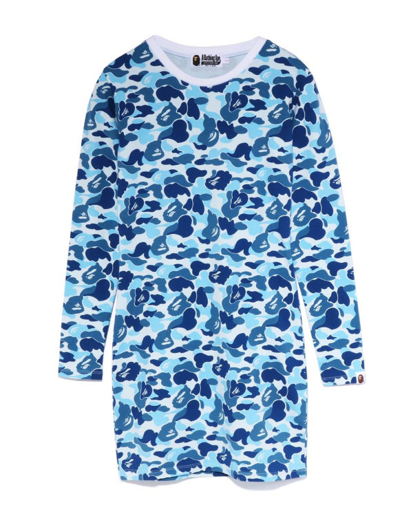 Peignoir Bape ABC Camo L/S Bodycon Femme Bleu | PXBHE0524