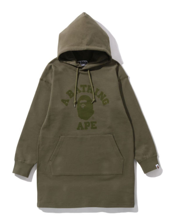 Peignoir Bape Ape Head One Point Onepiece Femme Vert Clair | VGZPC4327