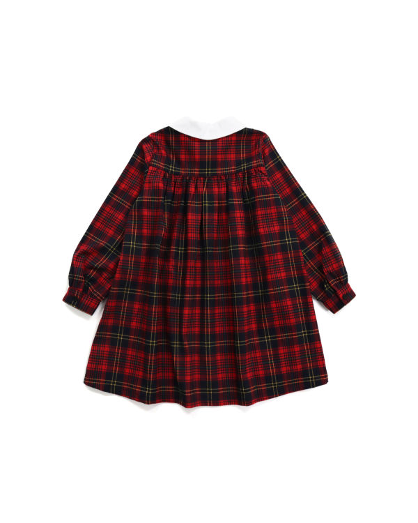 Peignoir Bape Check Ribbon Onepiece Enfant Rouge Clair | DOPAU1297