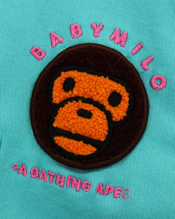 Peignoir Bape Milo Patch Enfant Vert Clair | KBFQA9156