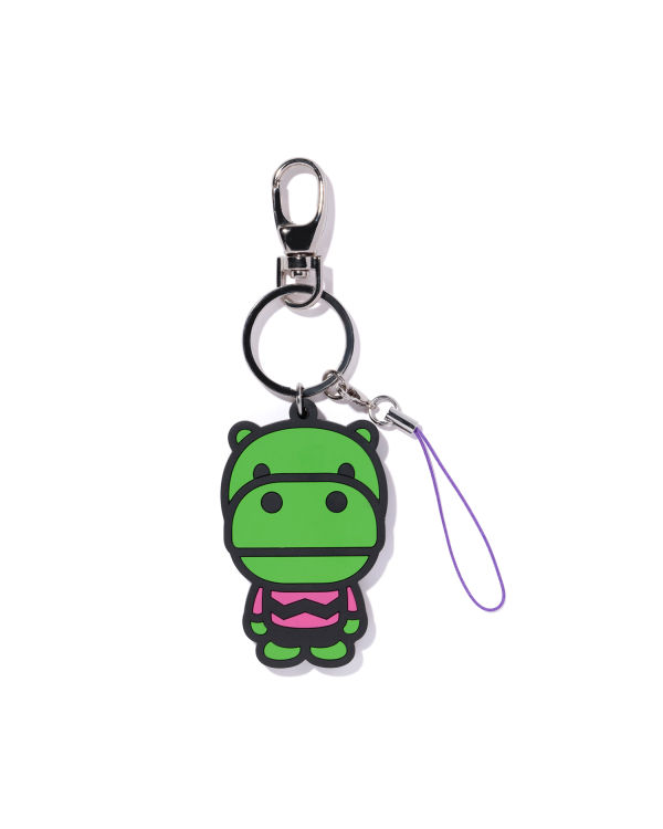 Porte-clés Bape Hippo silicon Enfant Vert | OYHNG1439