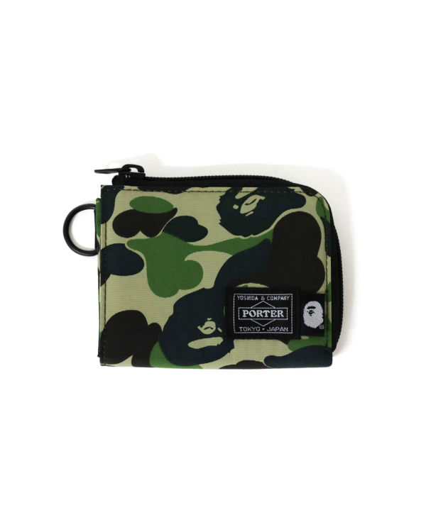 Portefeuilles Bape Porter ABC Camo Mini Homme Vert | PGHCR0836