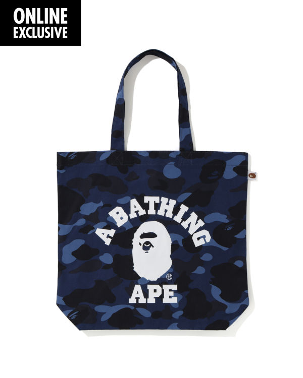 Sacs Fourre Tout Bape Colour Camo College Homme Bleu Marine Bleu | KBGEQ1908