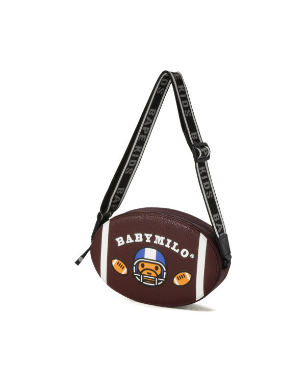 Sacs À Bandoulière Bape Milo Football Enfant Marron | AXZLN3126