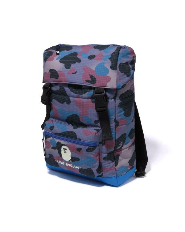 Sacs À Dos Bape Grid Camo Glow In The Dark Padding Enfant Violette | LDKBE9321