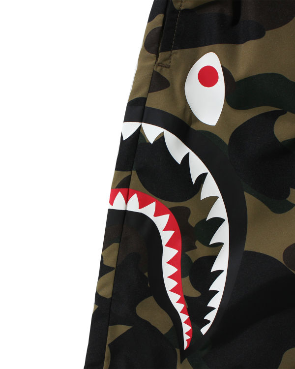 Shorts Bape 1st Camo Side Shark Beach Enfant Vert | UFRAI8450