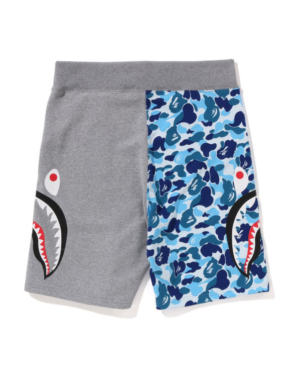 Shorts Bape ABC Camo Side Shark Homme Bleu Clair | OADRY9247