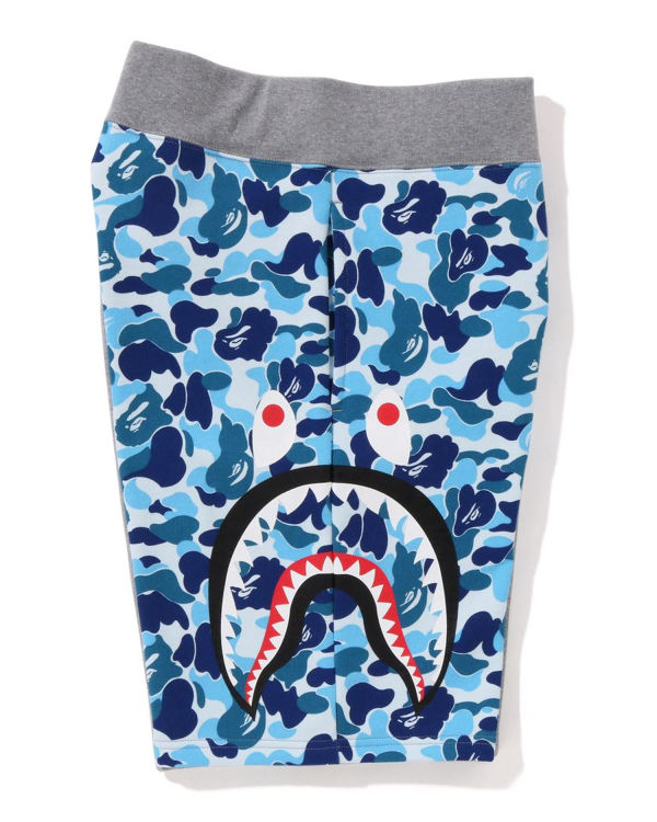 Shorts Bape ABC Camo Side Shark Homme Bleu Clair | OADRY9247