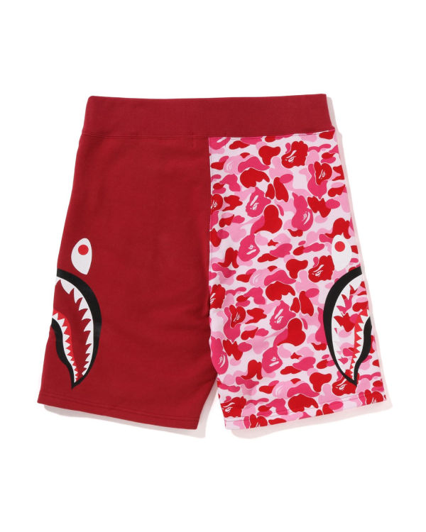 Shorts Bape ABC Camo Side Shark Homme Rose | SVMHA2108