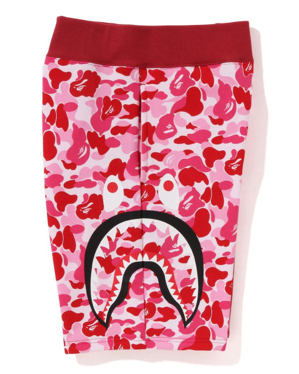 Shorts Bape ABC Camo Side Shark Homme Rose | SVMHA2108