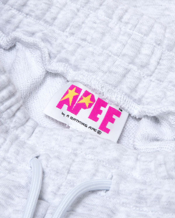 Shorts Bape Logo lounge Femme Grise | WCIND7432