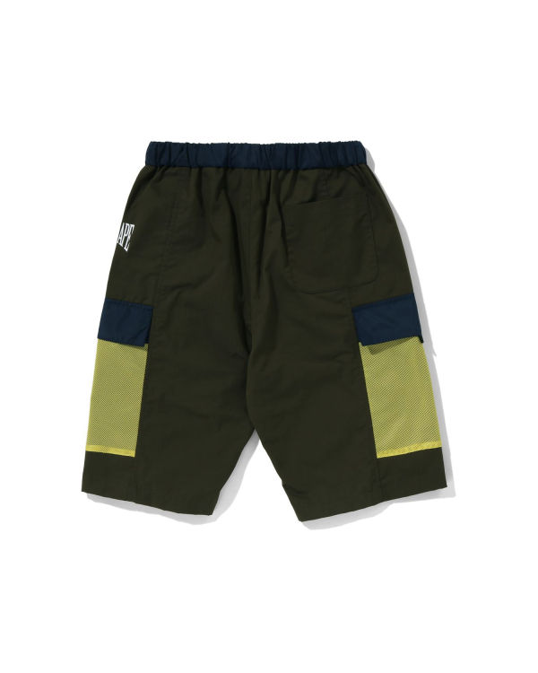 Shorts Bape Mesh Pocket Enfant Vert Foncé | AOGFW7962