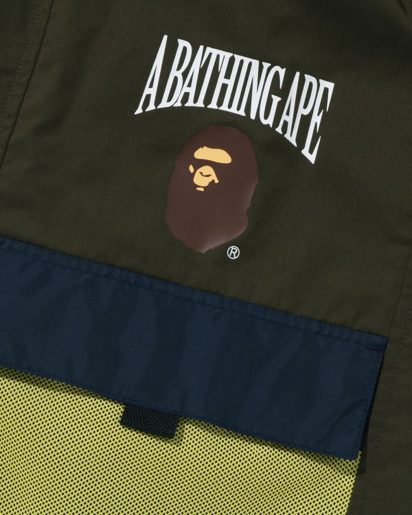 Shorts Bape Mesh Pocket Enfant Vert Foncé | AOGFW7962