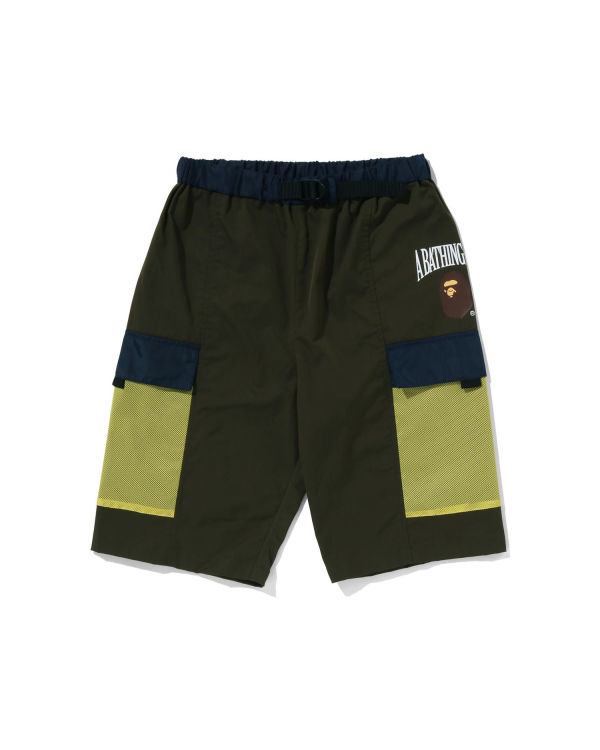 Shorts Bape Mesh Pocket Enfant Vert Foncé | AOGFW7962