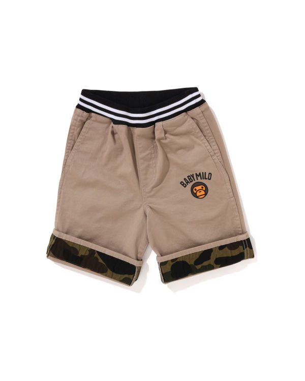 Shorts Bape Milo 1st Camo Cuffed Enfant Beige | IEPOG2170