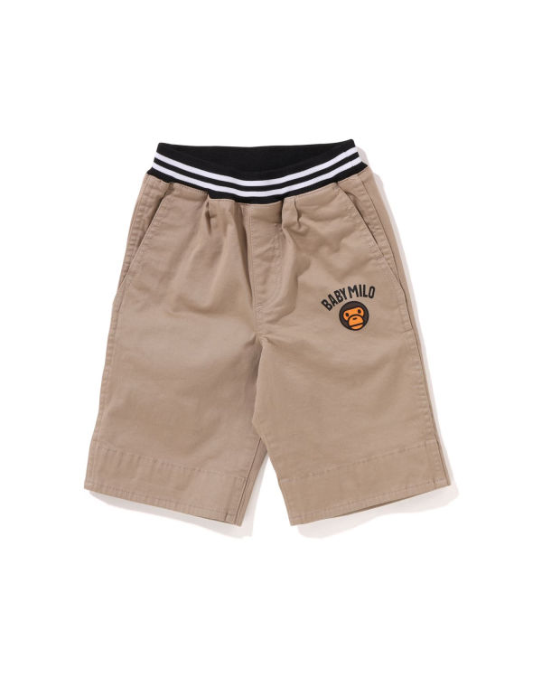 Shorts Bape Milo 1st Camo Cuffed Enfant Beige | IEPOG2170