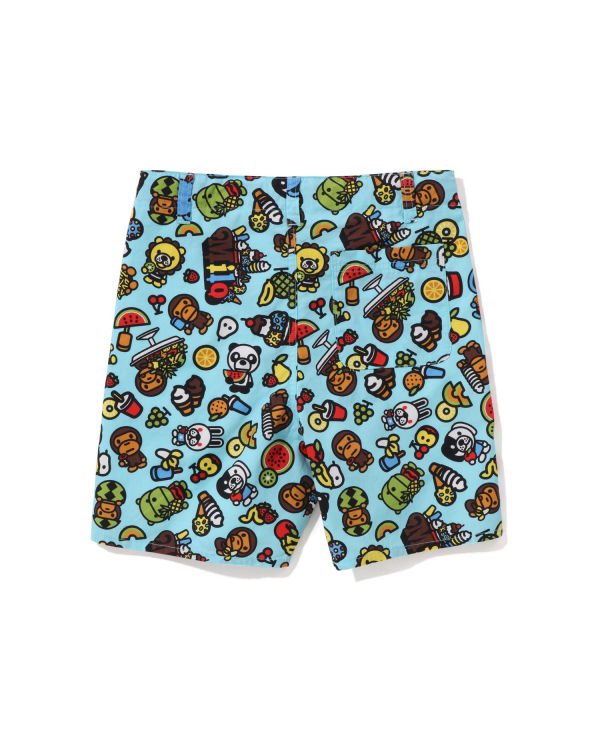 Shorts Bape Milo Mixed Fruit Enfant Bleu Clair | WDXBQ2816