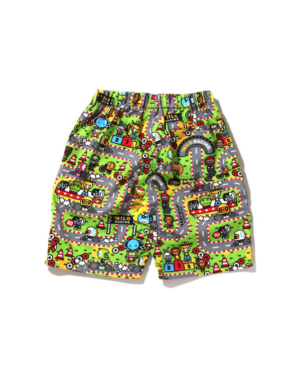 Shorts Bape Milo Racing Beach Enfant Multicolore | YLSVO9504