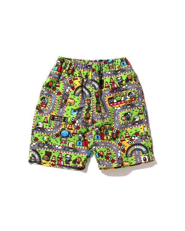 Shorts Bape Milo Racing Beach Enfant Multicolore | YLSVO9504