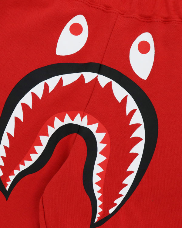 Shorts Bape Shark Enfant Rouge Clair | OPQRB3179