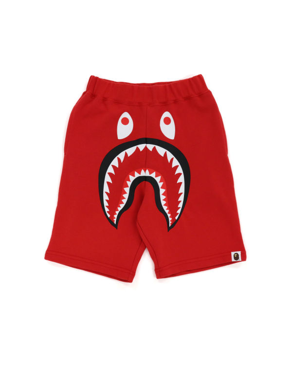 Shorts Bape Shark Enfant Rouge Clair | OPQRB3179