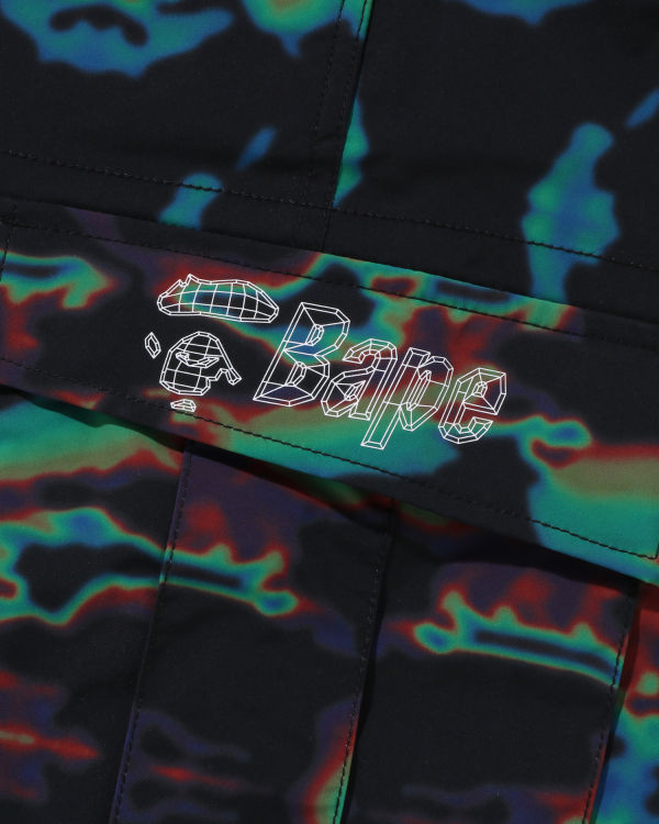 Shorts Bape Thermography Cargo Homme Noir | JFBZN3260