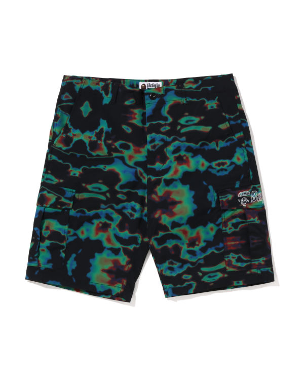 Shorts Bape Thermography Cargo Homme Noir | JFBZN3260