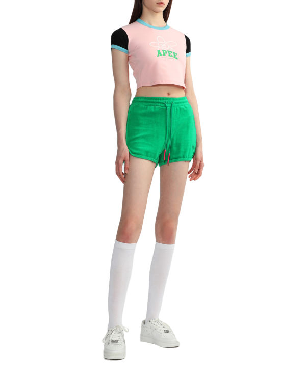 Shorts Bape Towelling track Femme Turquoise | NOGDC2037