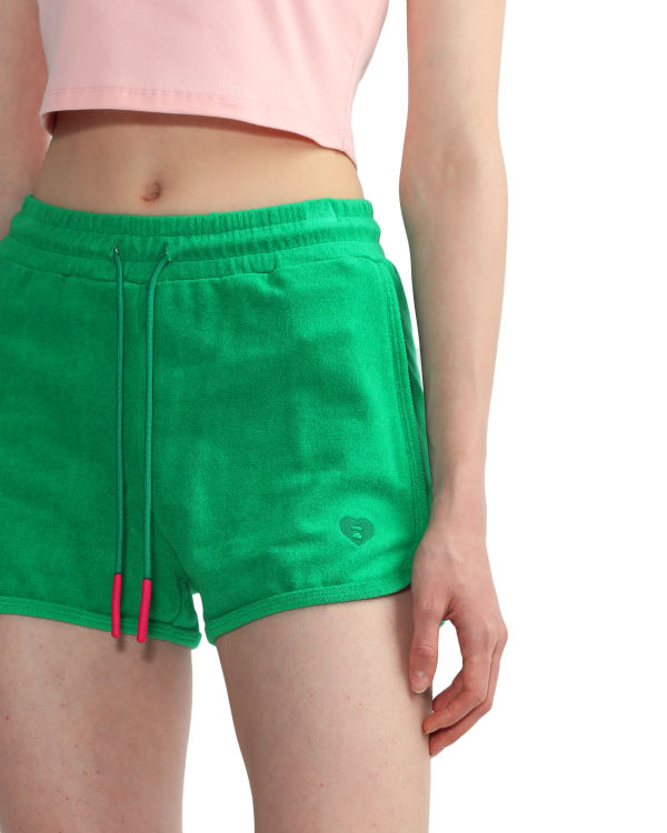 Shorts Bape Towelling track Femme Turquoise | NOGDC2037