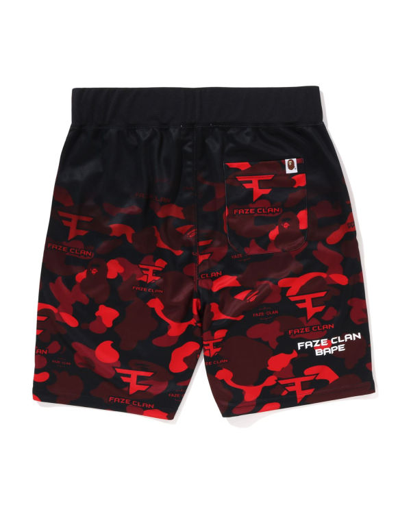 Shorts Bape X Faze Clan Game Enfant Rouge Clair | ONSIZ6417