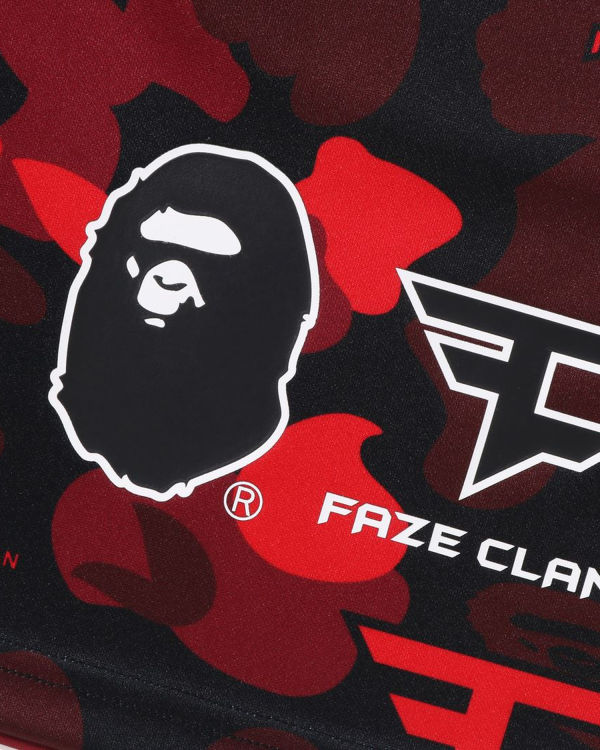 Shorts Bape X Faze Clan Game Enfant Rouge Clair | ONSIZ6417