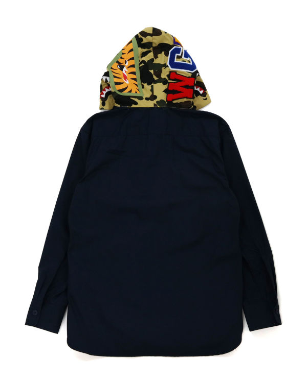 Sweat À Capuche Bape 1st Camo Shark Femme Bleu | HQSIV9586