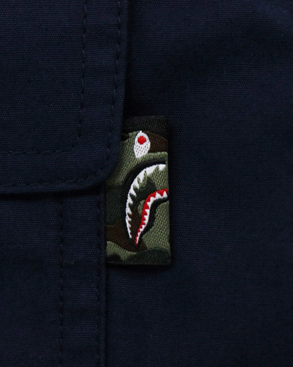 Sweat À Capuche Bape 1st Camo Shark Femme Bleu | HQSIV9586