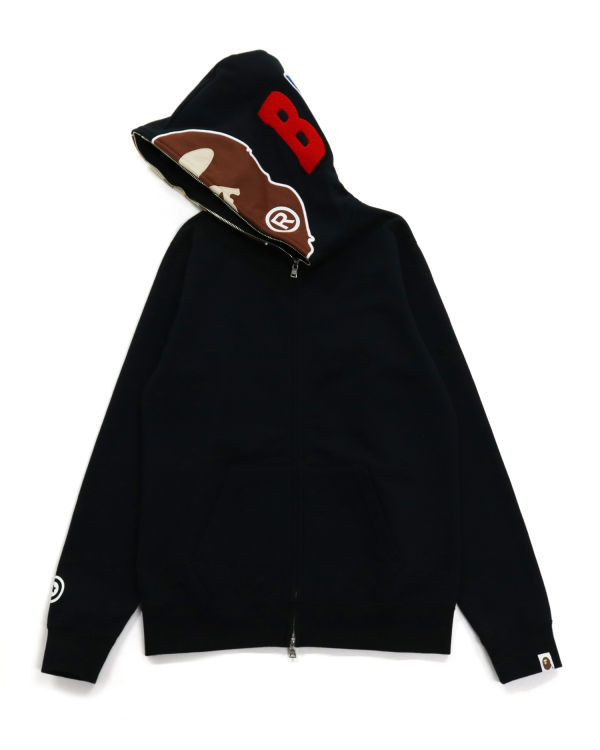 Sweat À Capuche Bape 2nd Ape Full Zip Femme Noir | LUQVH5179