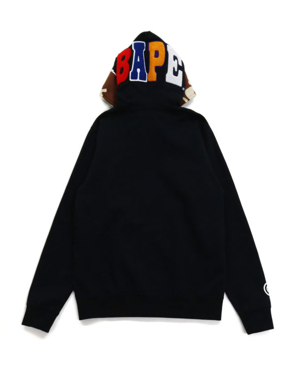 Sweat À Capuche Bape 2nd Ape Full Zip Femme Noir | LUQVH5179