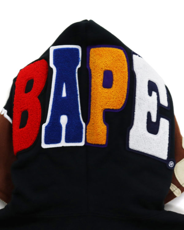 Sweat À Capuche Bape 2nd Ape Full Zip Femme Noir | LUQVH5179