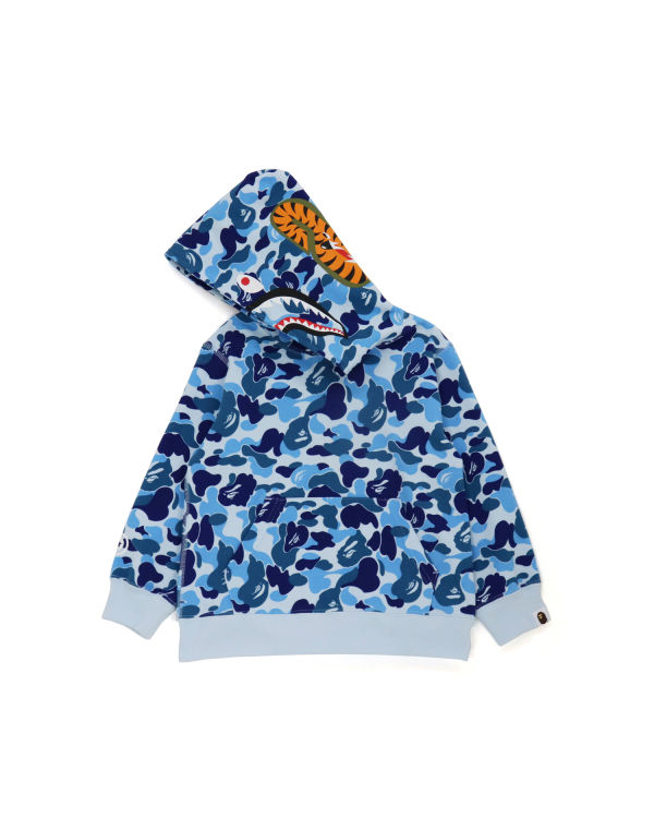 Sweat À Capuche Bape ABC Camo Shark Pullover Enfant Bleu | COSIB0231