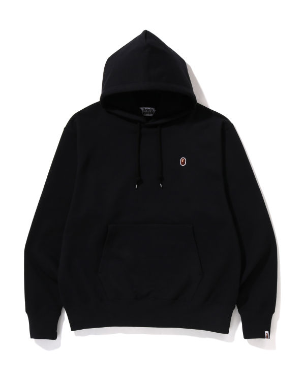 Sweat À Capuche Bape Ape Head One Point Relaxed Fit Pullover Homme Noir | WDLCR8516