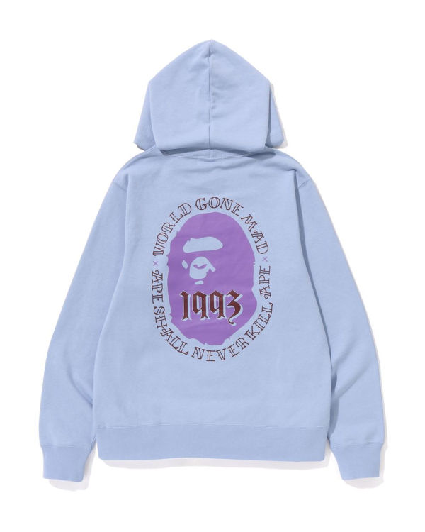 Sweat À Capuche Bape Ape Head Pullover Homme Bleu Clair | ZKHSJ4013