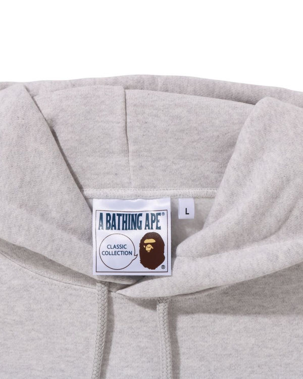 Sweat À Capuche Bape Ape Relaxed Fit Pullover Homme Grise | DTJXO8634