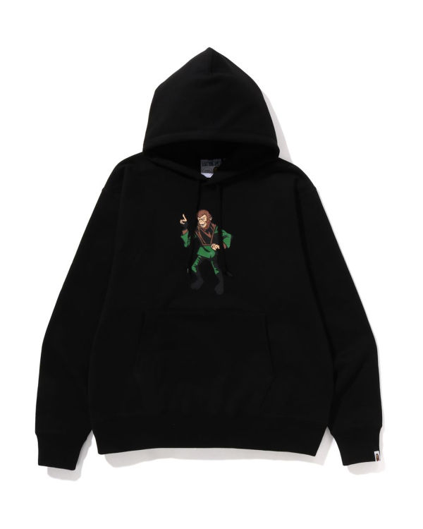 Sweat À Capuche Bape Ape Relaxed Fit Pullover Homme Noir | FUGDL3106