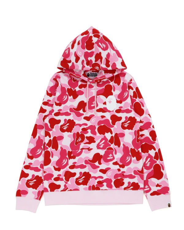 Sweat À Capuche Bape Big ABC Camo Ape Head Pullover Femme Rose | XRDBO4785